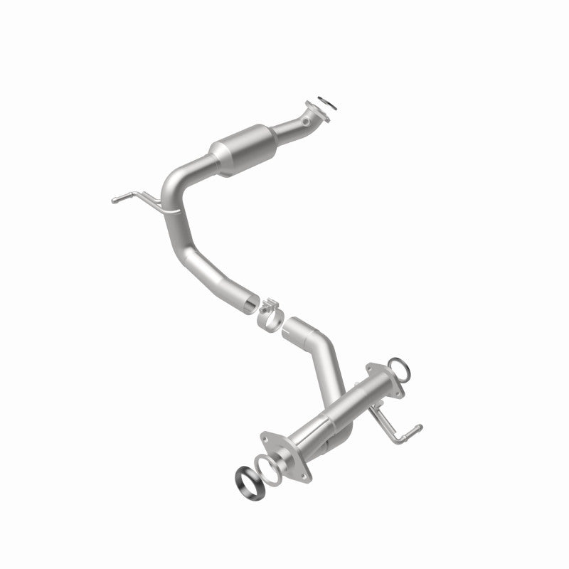 MagnaFlow 52562 oem grade direct-fit catalytic converter, rear view of the turntable spin