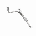 MagnaFlow 23959 hm grade direct-fit catalytic converter, rear three-quarter view of the turntable spin
