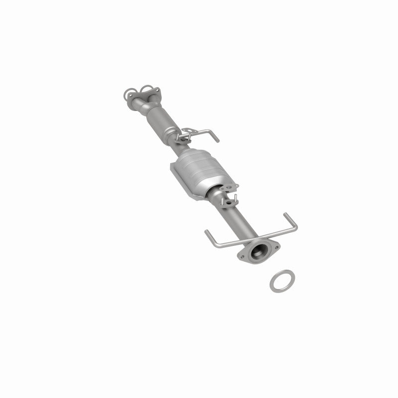 MagnaFlow 23897 hm grade direct-fit catalytic converter, rear three-quarter view of the turntable spin