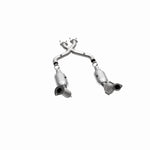 MagnaFlow 93671 hm grade direct-fit catalytic converter, opposite side view of the turntable spin