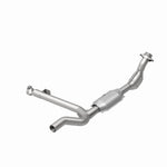 MagnaFlow 93393 hm grade direct-fit catalytic converter, rear view of the turntable spin