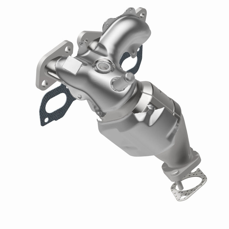MagnaFlow 50811 hm grade manifold converter, rear view of the turntable spin