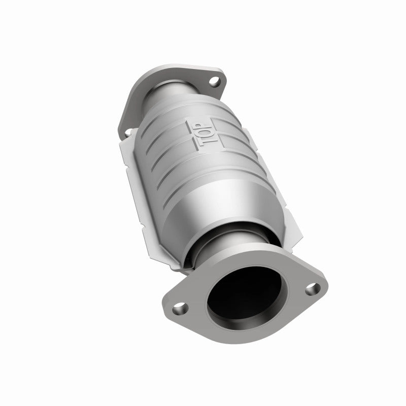 MagnaFlow 23744 hm grade direct-fit catalytic converter, opposite side view of the turntable spin