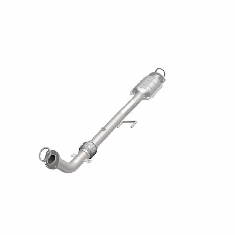 MagnaFlow 49556 oem grade direct-fit catalytic converter, opposite front three-quarter view of the turntable spin