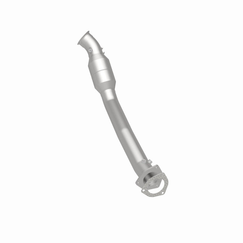 MagnaFlow 60507 oem grade direct-fit catalytic converter, rear three-quarter view of the turntable spin