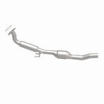 MagnaFlow 23710 hm grade manifold converter, side view of the turntable spin