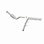 MagnaFlow 52156 oem grade direct-fit catalytic converter, side view of the turntable spin