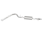 MagnaFlow 16564 street series cat-back exhaust, side view of the turntable spin