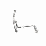 MagnaFlow 24081 hm grade direct-fit catalytic converter, opposite side view of the turntable spin