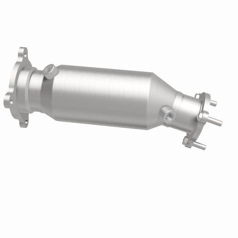 MagnaFlow 5561292 carb direct-fit catalytic converter, side view of the turntable spin