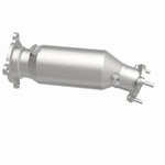 MagnaFlow 5561292 carb direct-fit catalytic converter, side view of the turntable spin