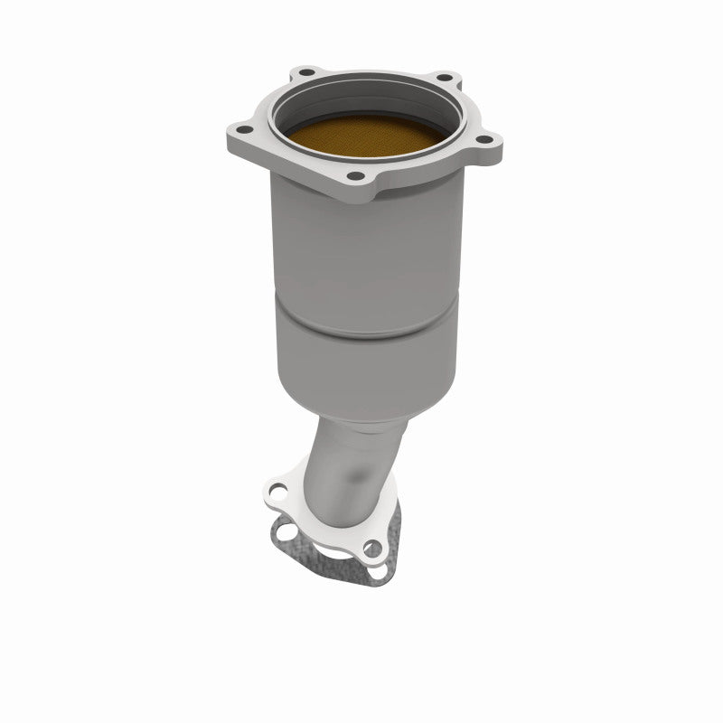 MagnaFlow 452096 carb direct-fit catalytic converter, opposite side view of the turntable spin