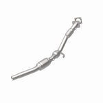 MagnaFlow 49891 oem grade direct-fit catalytic converter, rear view of the turntable spin