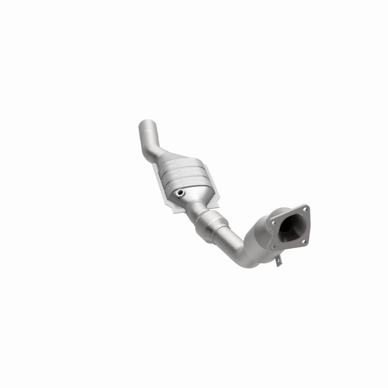 MagnaFlow 24500 hm grade direct-fit catalytic converter, opposite side view of the turntable spin