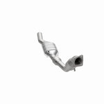 MagnaFlow 24500 hm grade direct-fit catalytic converter, opposite side view of the turntable spin