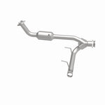 MagnaFlow 52508 oem grade direct-fit catalytic converter, side view of the turntable spin