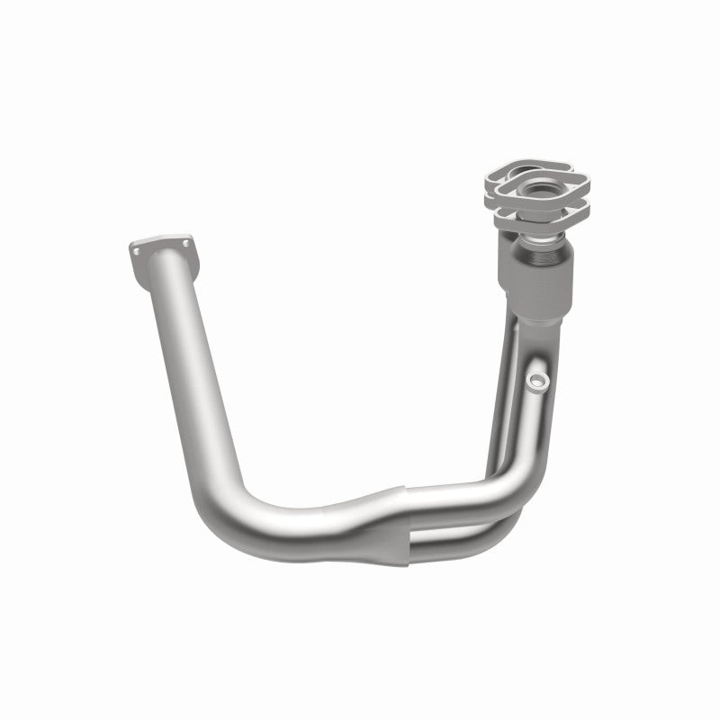 MagnaFlow 447188 carb direct-fit catalytic converter, opposite side view of the turntable spin