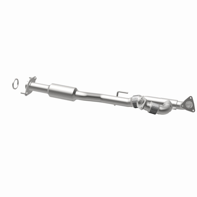 MagnaFlow 52699 oem grade direct-fit catalytic converter, opposite rear three-quarter view of the turntable spin