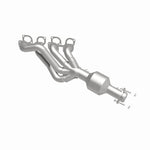 MagnaFlow 50400 hm grade manifold converter, side view of the turntable spin