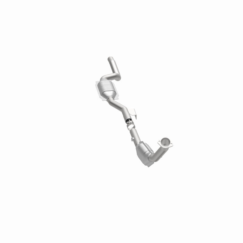 MagnaFlow 52115 oem grade direct-fit catalytic converter, opposite side view of the turntable spin
