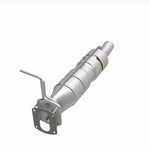 MagnaFlow 280436 oem grade direct-fit catalytic converter, opposite front three-quarter view of the turntable spin