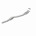 MagnaFlow 4481683 carb direct-fit catalytic converter, rear view of the turntable spin