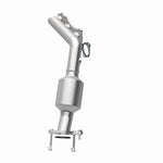 MagnaFlow 5481341 carb manifold converter, opposite rear three-quarter view of the turntable spin