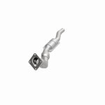 MagnaFlow 24893 hm grade direct-fit catalytic converter, opposite front three-quarter view of the turntable spin