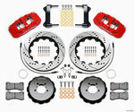 Wilwood AERO6 Front Hat Kit 14.00 Drilled Red 1999-2012 Subaru WRX w/Lines