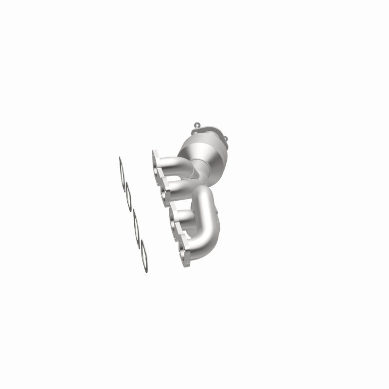 MagnaFlow 49789 oem grade manifold converter, opposite side view of the turntable spin