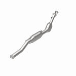 MagnaFlow 52112 oem grade direct-fit catalytic converter, rear view of the turntable spin