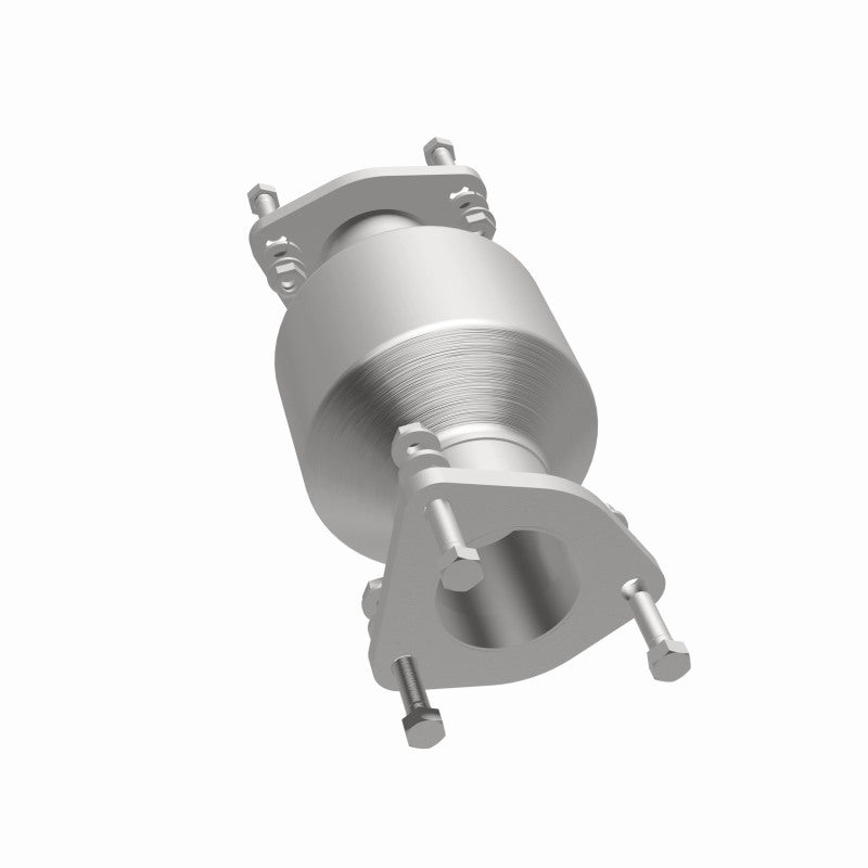 MagnaFlow 5592184 carb direct-fit catalytic converter, opposite side view of the turntable spin