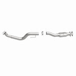 MagnaFlow 93408 hm grade direct-fit catalytic converter, side view of the turntable spin