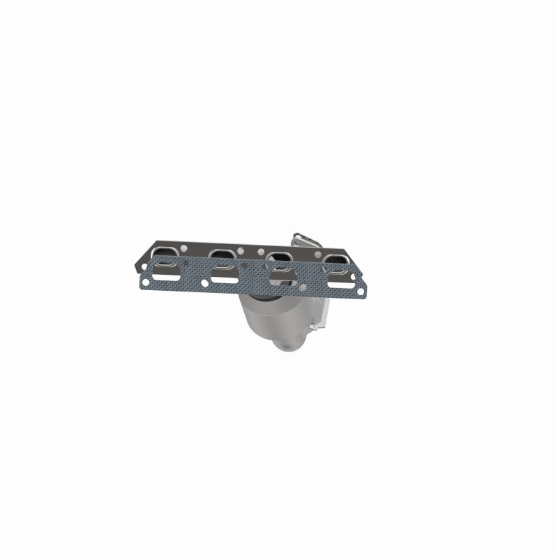 MagnaFlow 452859 carb manifold converter, opposite side view of the turntable spin