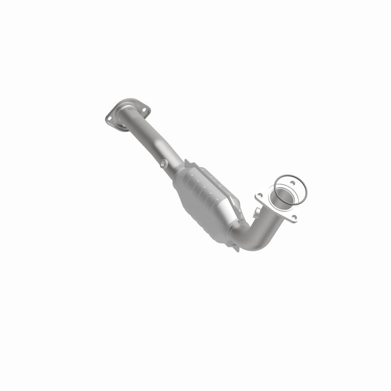 MagnaFlow 24083 hm grade direct-fit catalytic converter, front three-quarter view of the turntable spin