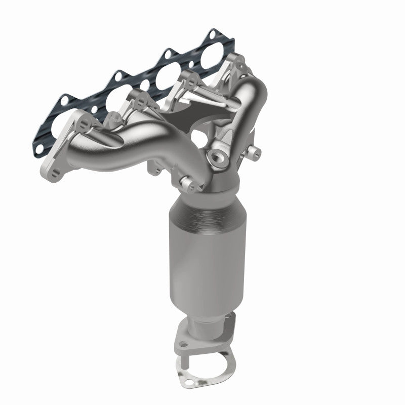 MagnaFlow 50330 hm grade manifold converter, rear view of the turntable spin