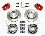 Wilwood Forged Dynalite P/S Park Brake Kit Red Chevy 12 Bolt-Spec 3.15in Bearing Staggered mt
