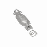 MagnaFlow 52174 oem grade direct-fit catalytic converter, rear three-quarter view of the turntable spin