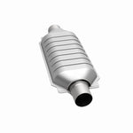 MagnaFlow 99509HM universal catalytic converter, opposite side view of the turntable spin