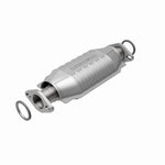 MagnaFlow 23244 hm grade direct-fit catalytic converter, rear view of the turntable spin