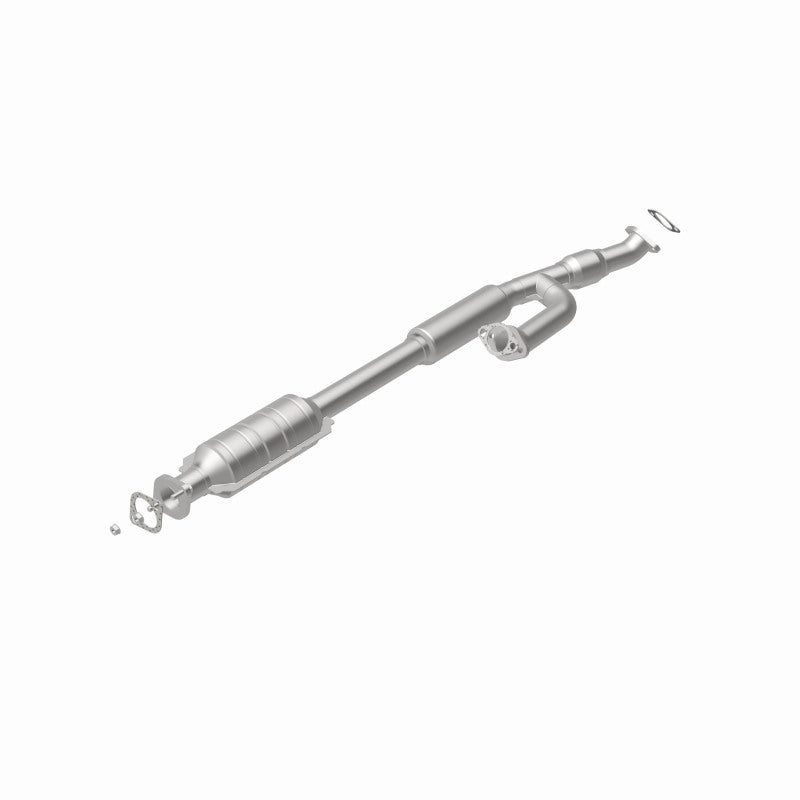 MagnaFlow 24420 hm grade direct-fit catalytic converter, rear view of the turntable spin