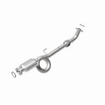MagnaFlow 24435 hm grade direct-fit catalytic converter, rear view of the turntable spin