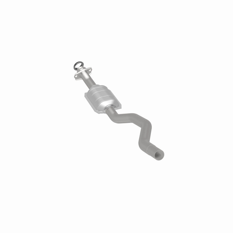 MagnaFlow 23252 epa direct-fit catalytic converter, rear three-quarter view of the turntable spin