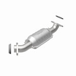 MagnaFlow 24930 hm grade direct-fit catalytic converter, rear view of the turntable spin