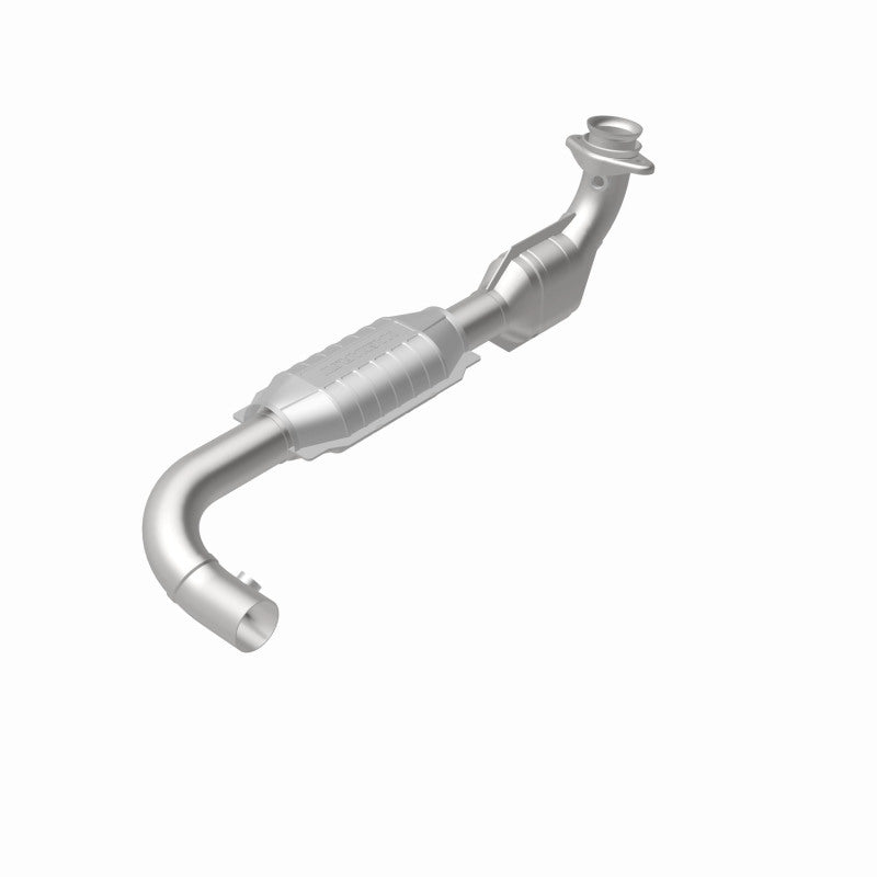 MagnaFlow 93374 hm grade direct-fit catalytic converter, rear view of the turntable spin