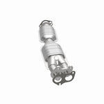 MagnaFlow 23386 epa direct-fit catalytic converter, opposite side view of the turntable spin