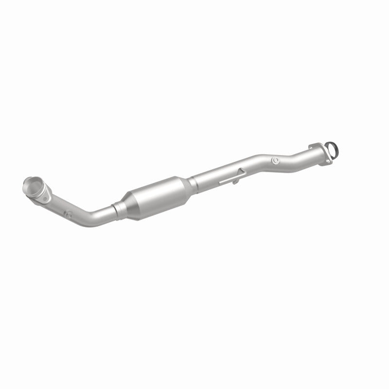 MagnaFlow 3391389 carb direct-fit catalytic converter, front three-quarter view of the turntable spin