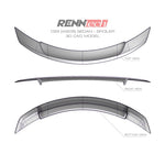 RennTech Aero Carbon Decklid Spoiler For Mercedes-Benz W205 C450 AMG - AutoTalent