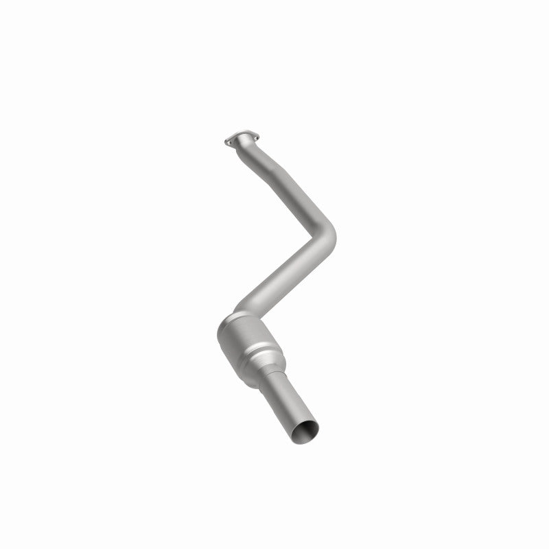 MagnaFlow 24511 hm grade direct-fit catalytic converter, rear three-quarter view of the turntable spin