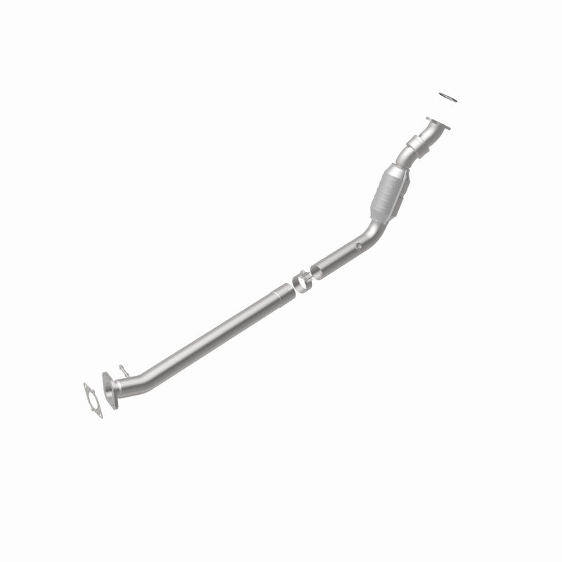 MagnaFlow 23795 hm grade direct-fit catalytic converter, rear view of the turntable spin